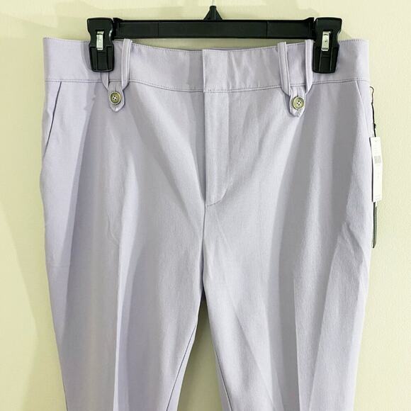 NWT Anthropologie Lavender The Essential Slim Dress Pants Women's Size 8 Ankle - Picture 2 of 7